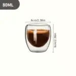 كوب دابل جلاس 80ml