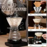 ⁦قمع v60 زجاجي 01⁩ - الصورة ⁦3⁩